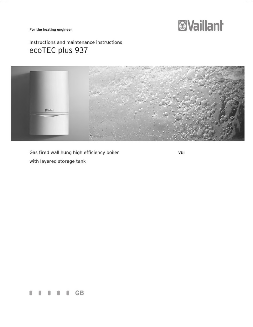 Vaillant ecoTEC plus 937 Instructions and maintenance instructions