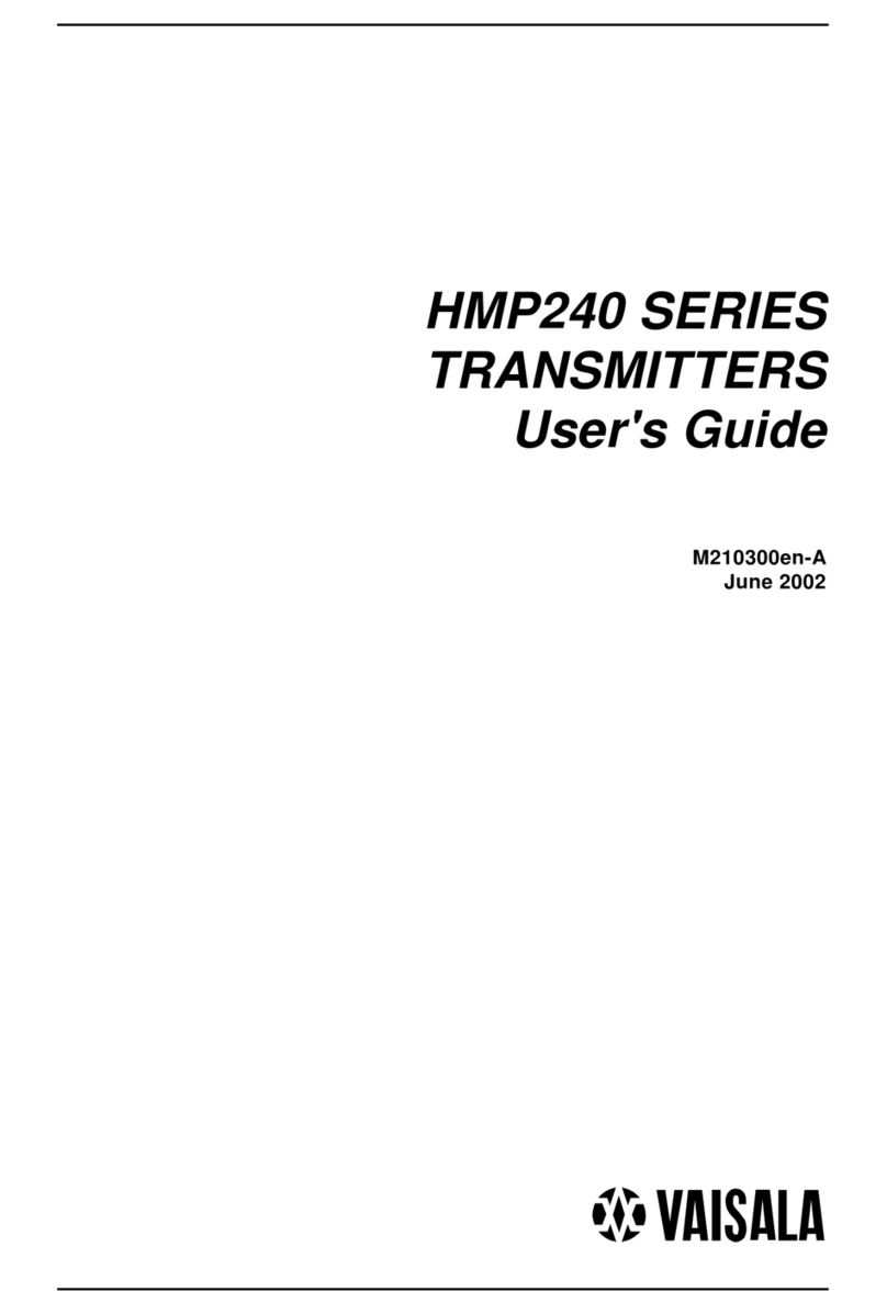 Vaisala HMP240 SERIES User manual