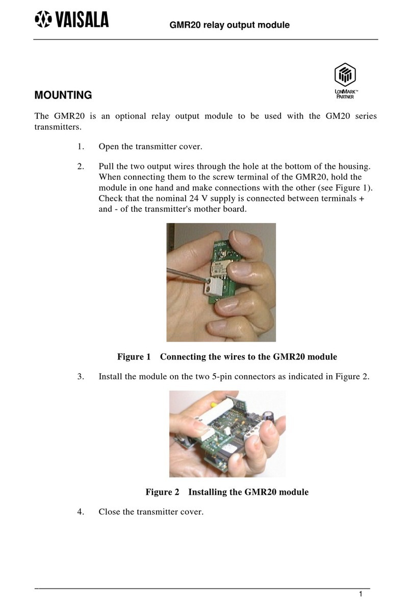 Vaisala GMR20 Mounting guide