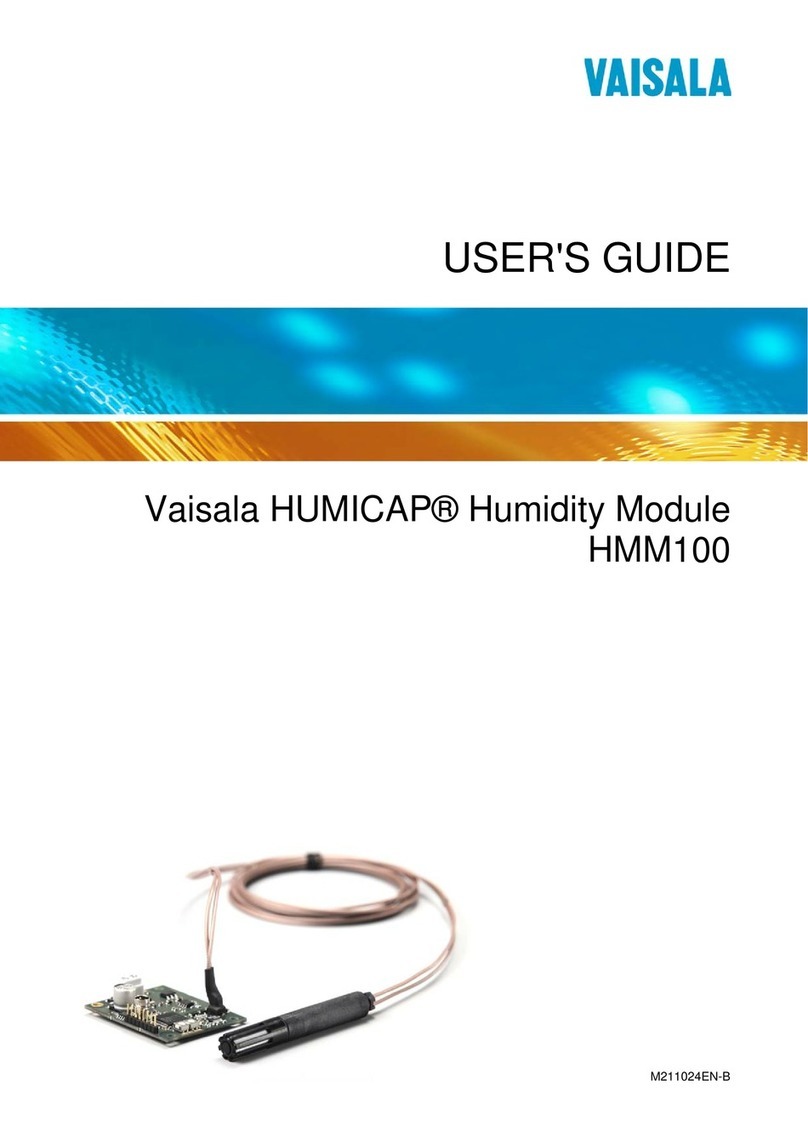 Vaisala HUMICAP HMM100 user guide