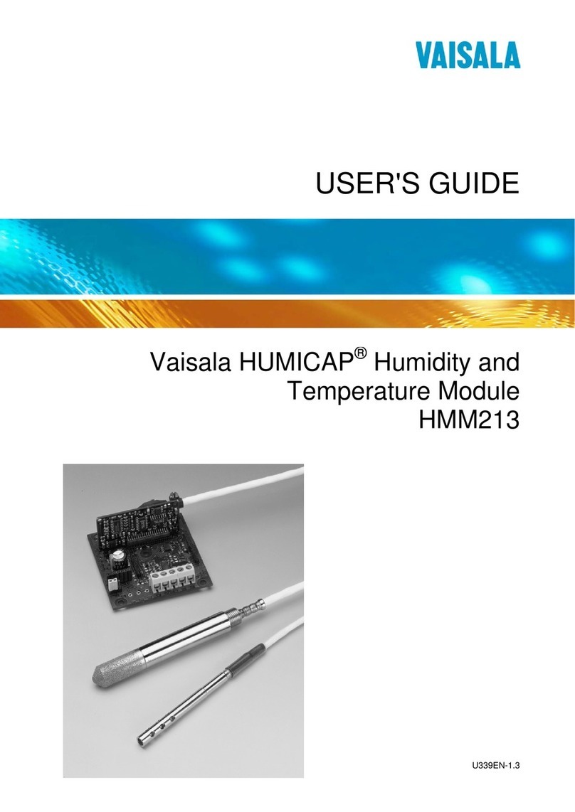 Vaisala HUMICAP HMM213 user guide