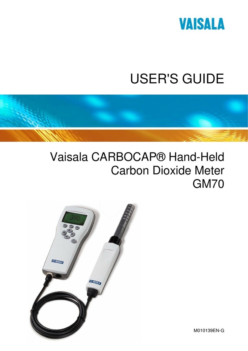 Vaisala CARBOCAP GM70 User manual