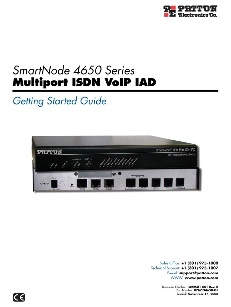 Patton electronics SmartNode 4650 Series User manual
