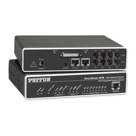 Patton electronics SmartNode 4830 Series User manual