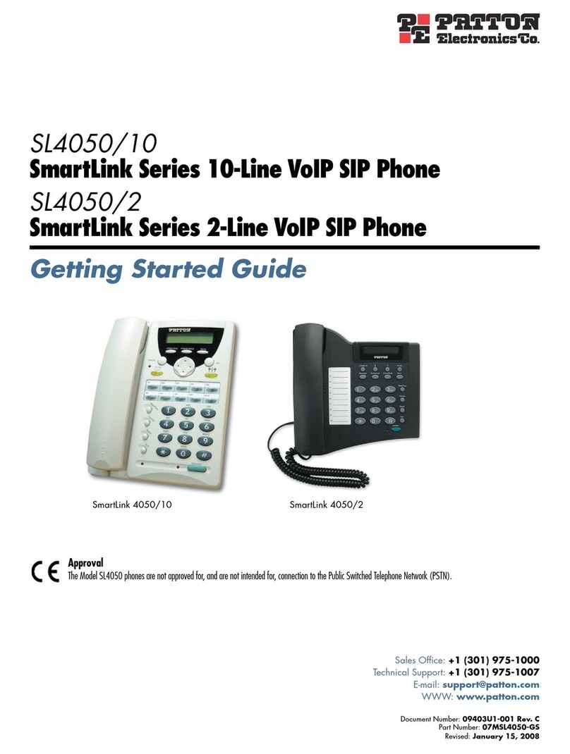 Patton electronics SL4050/10 Getting started guide