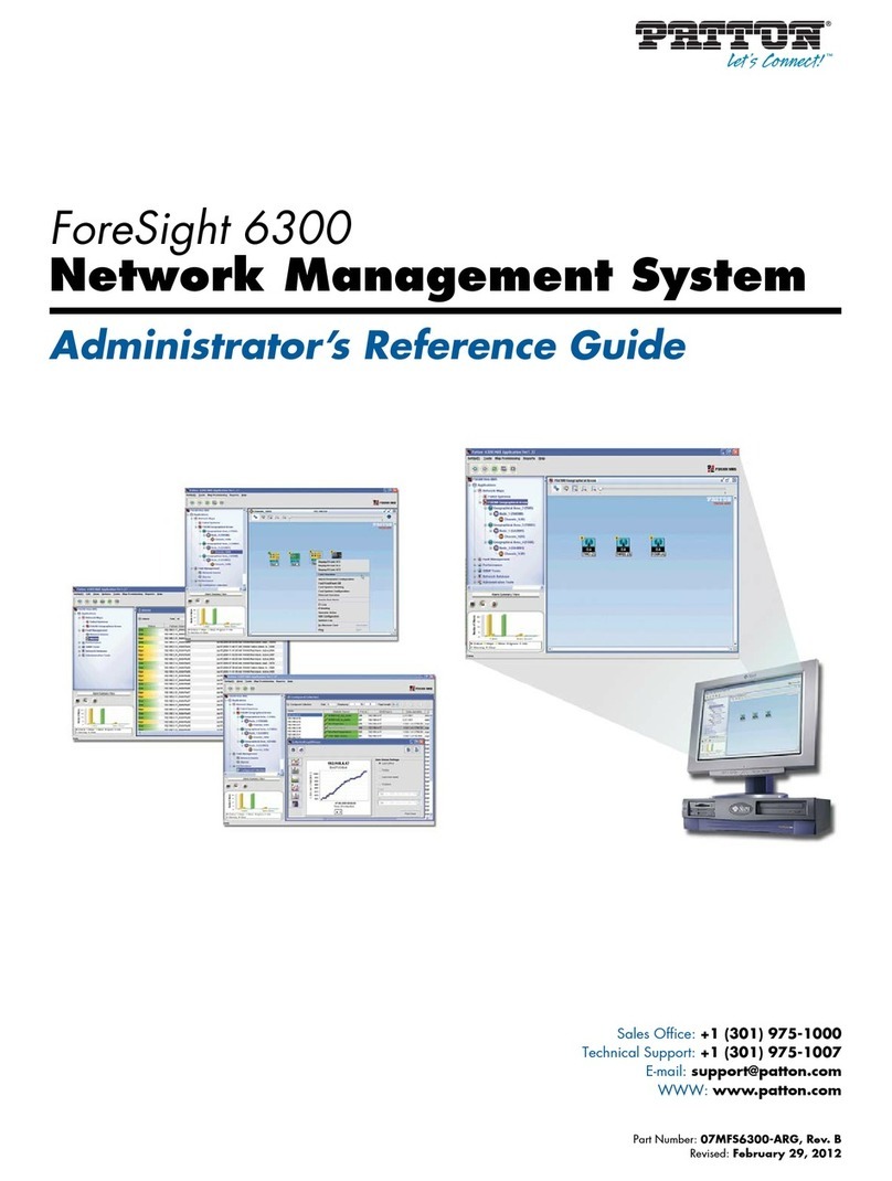 Patton electronics ForeSight 6300 NMS User manual