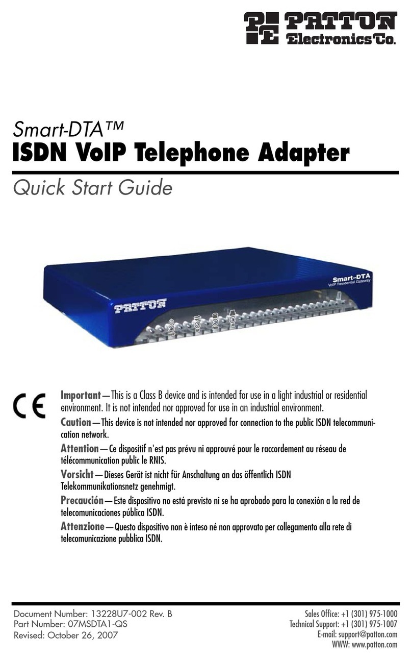 Patton electronics Smart-DTA User manual