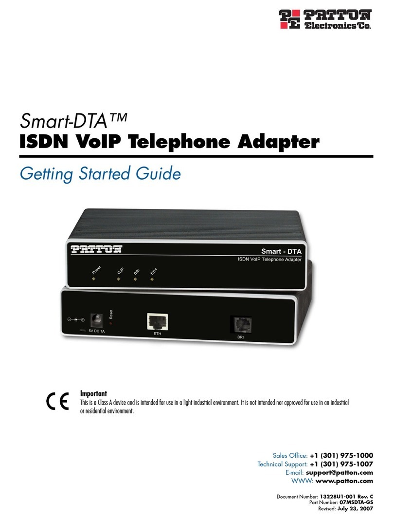 Patton electronics Smart-DTA Getting started guide
