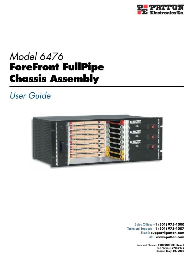 Patton electronics ForeFront 6476 User manual