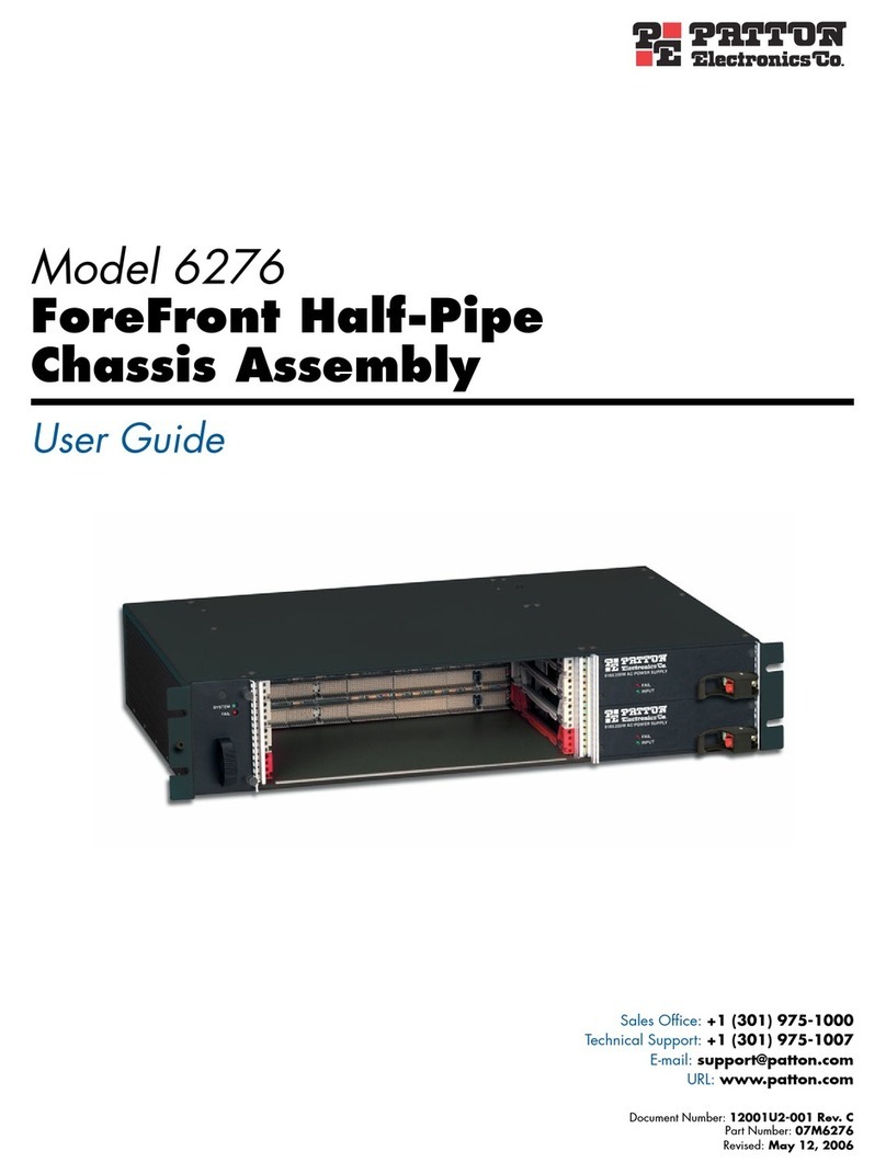 Patton electronics ForeFront 6276 user guide