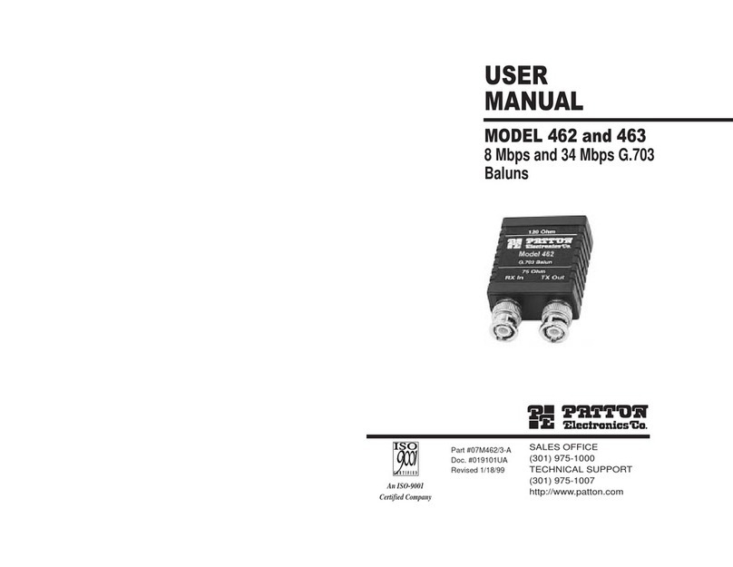 Patton electronics 462 user manual