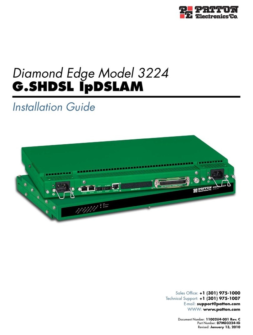 Patton electronics Diamond Edge 3224 User manual