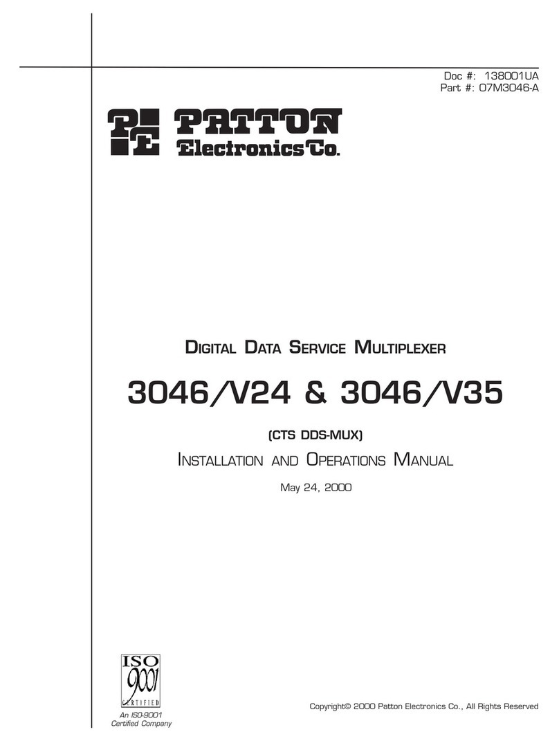 Patton electronics 3046/V24 User manual