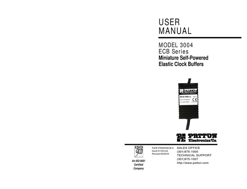 Patton electronics 3004 ECB Series User manual