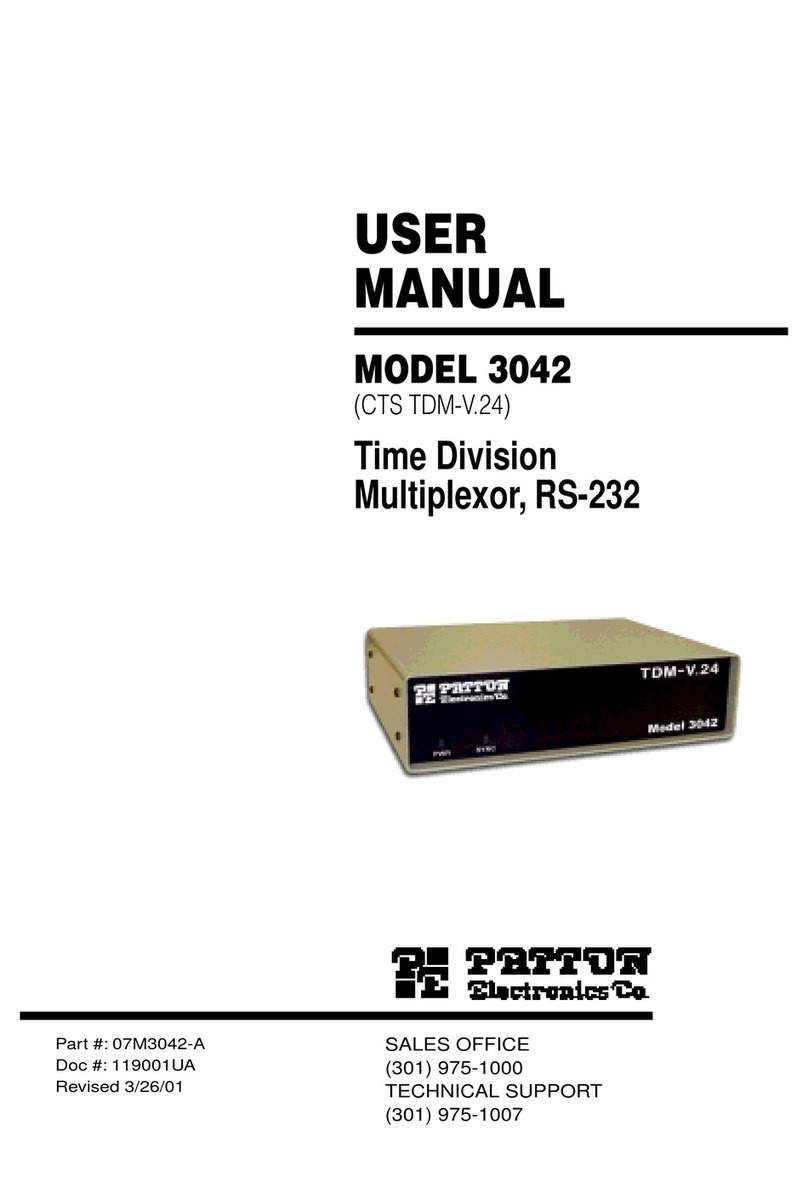 Patton electronics 3042 user manual