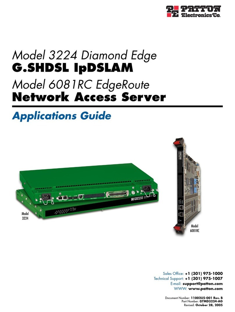 Patton electronics ForeFront 6081RC EdgeRoute Application guide