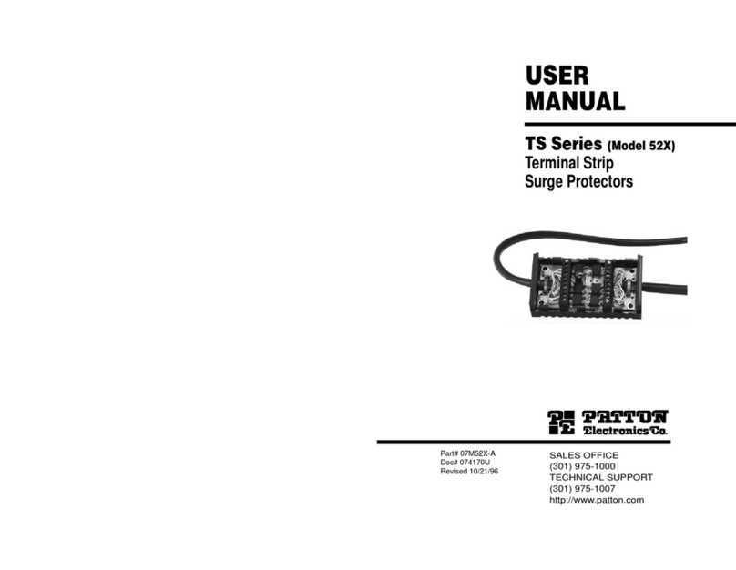 Patton electronics 52X User manual