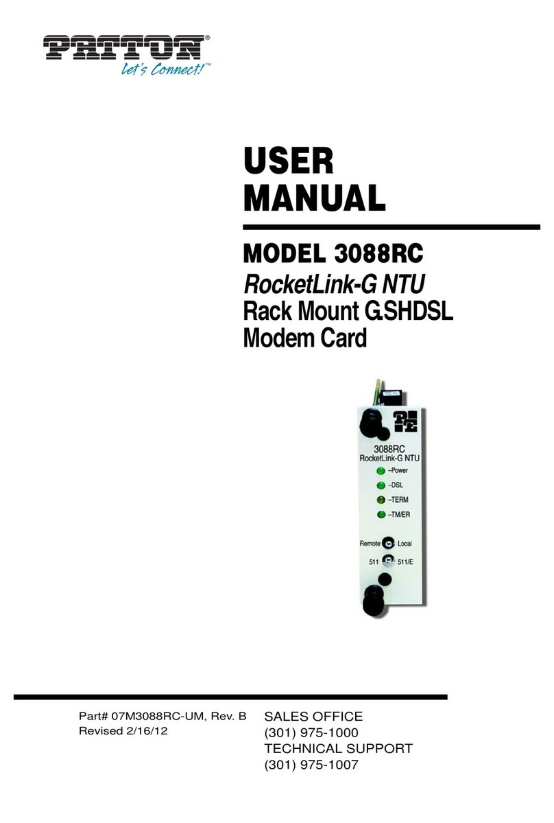Patton RocketLink-G 3088RC user manual