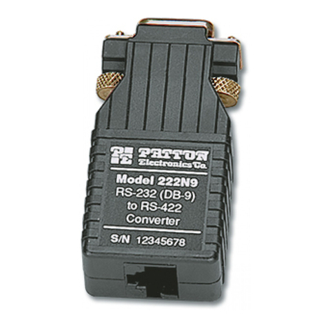 Patton electronics 222N9 User manual