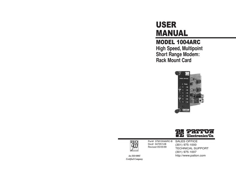 Patton electronics 1004ARC User manual