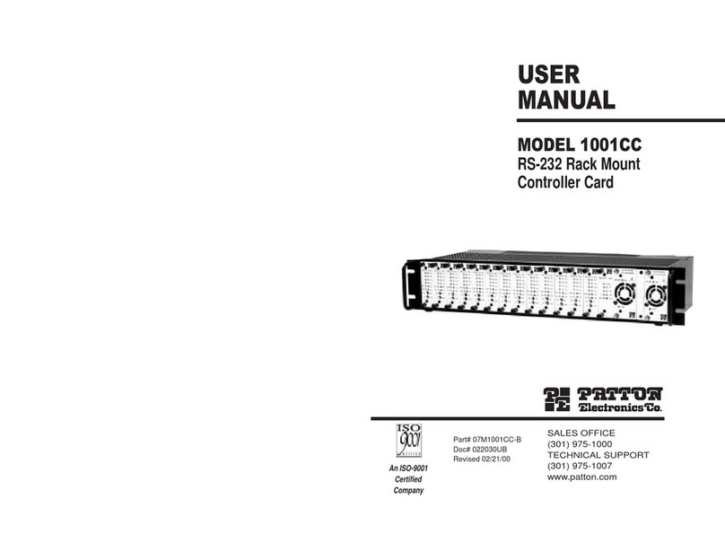 Patton electronics 1001CC user manual