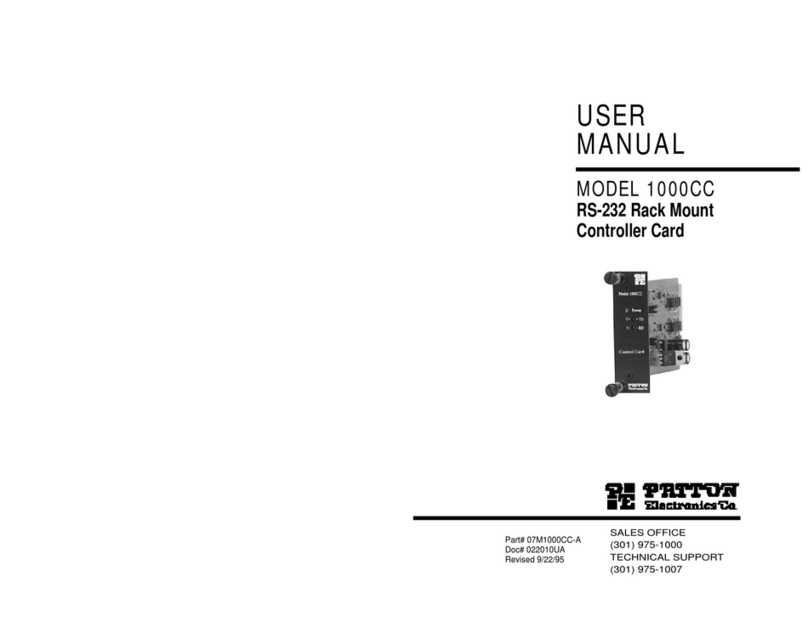 Patton electronics 1000CC user manual