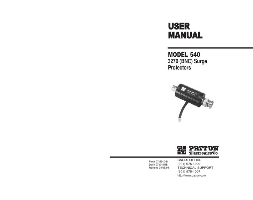 Patton electronics 540 User manual