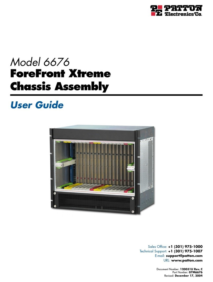 Patton electronics ForeFront 6676 User manual