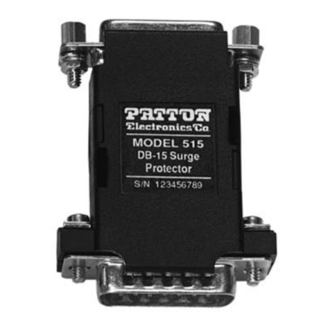 Patton electronics 515 user manual Patton electronics 515 user manual