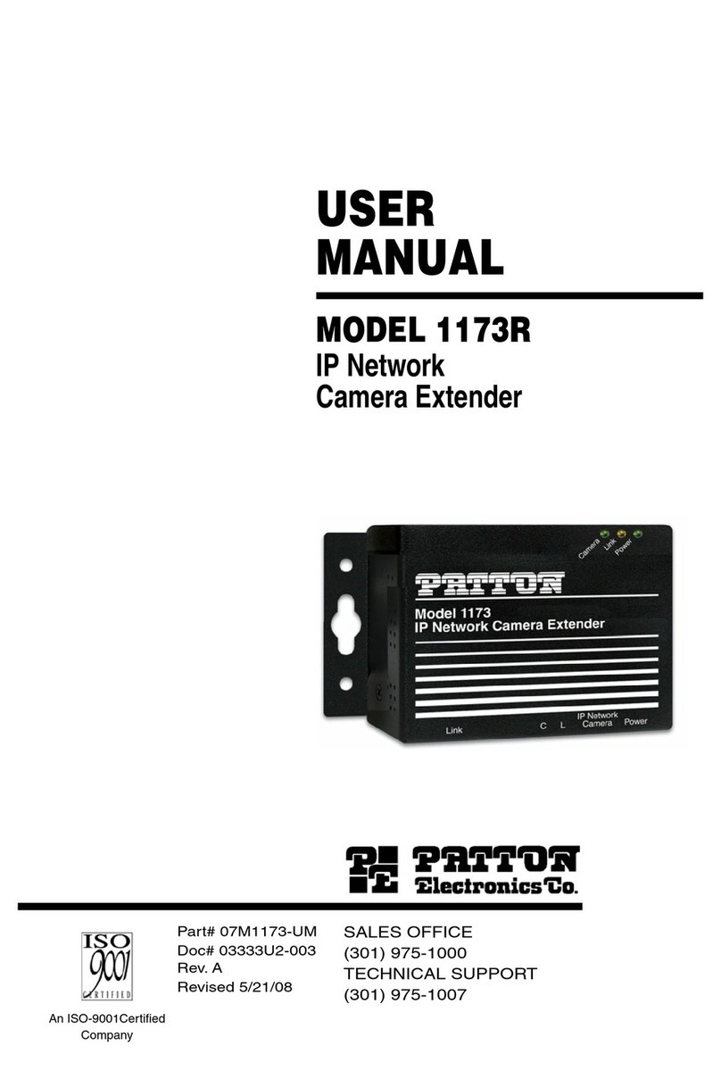 Patton electronics 1173R user manual