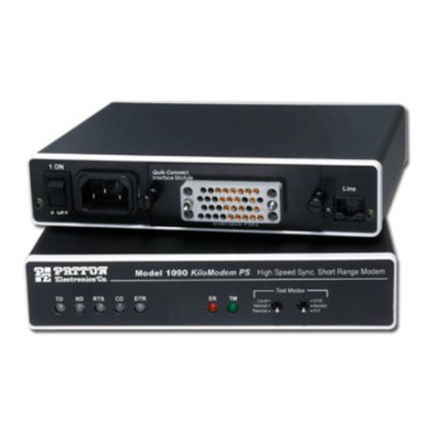 Patton electronics 1090 User manual