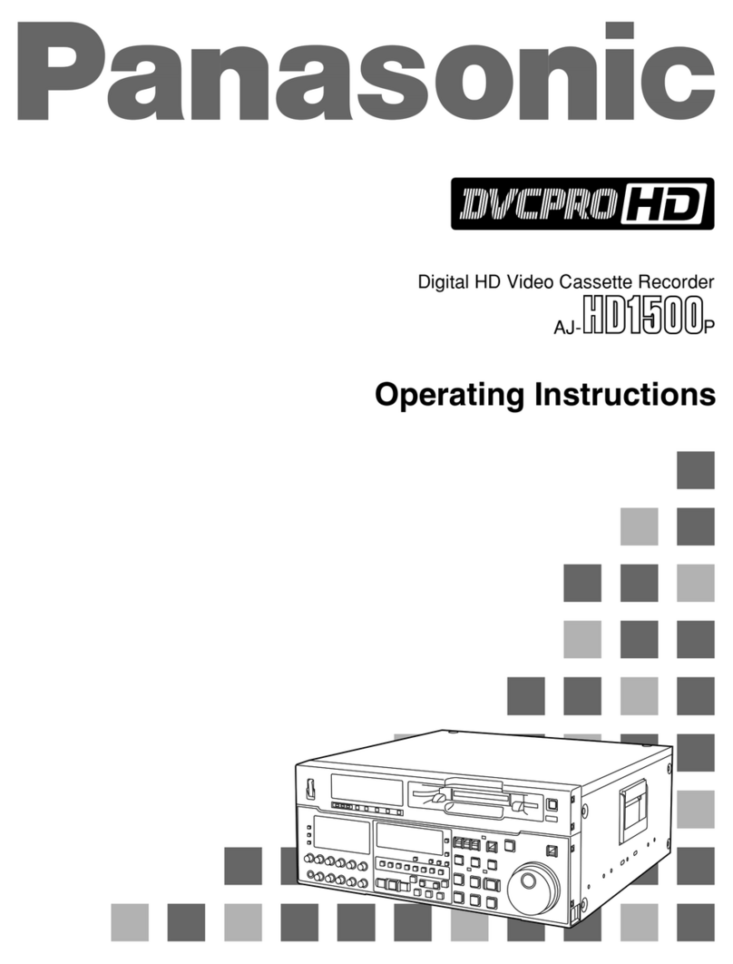 Panasonic AJ-HD1500P User manual Panasonic AJ-HD1500P User manual
