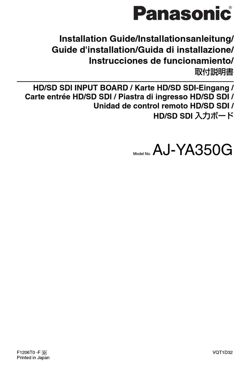 Panasonic AJ-YA350G User manual