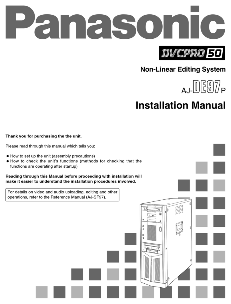 Panasonic AJ-DE97P installation manual