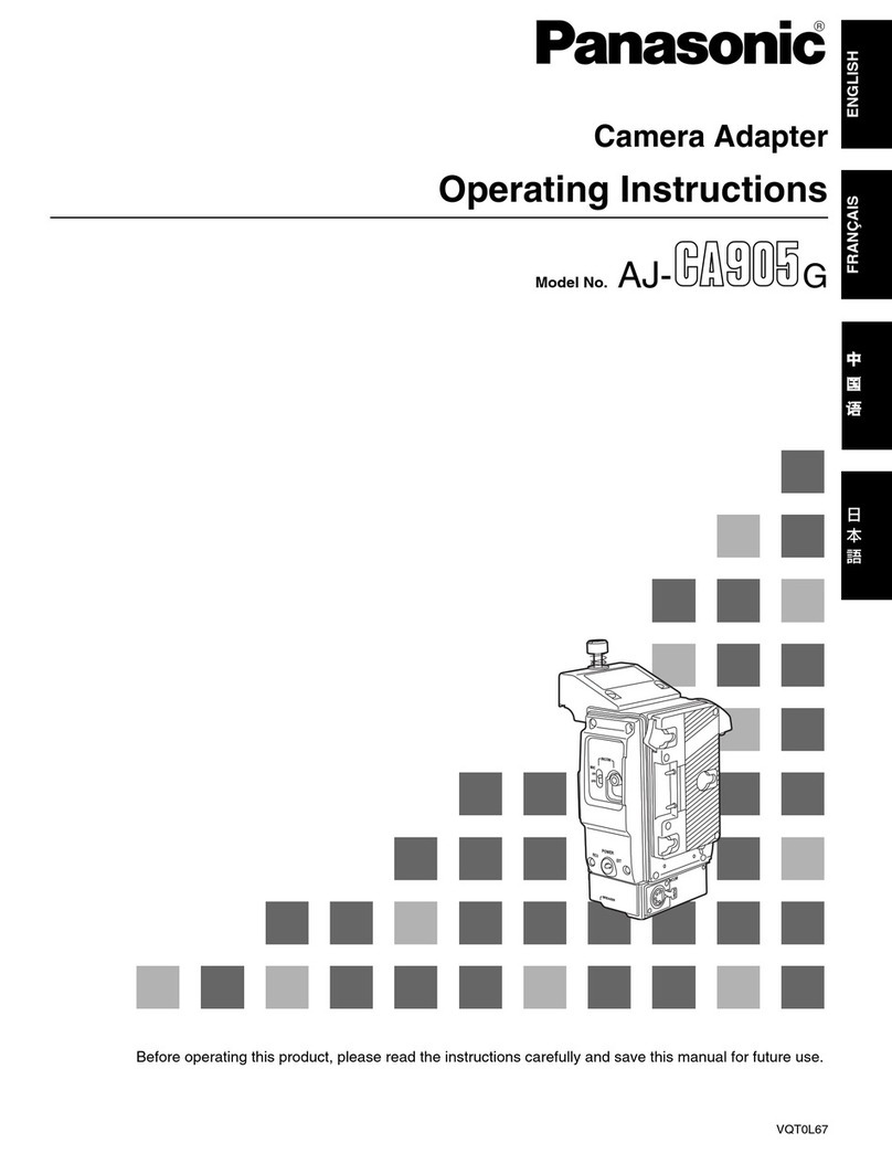 Panasonic AJ-CA905G operating instructions