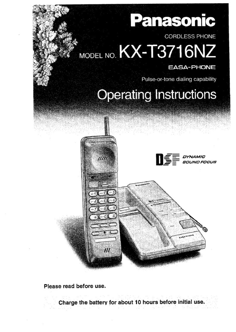 Panasonic EASA-PHONE KX-T3716NZ User manual Panasonic EASA-PHONE KX-T3716NZ User manual