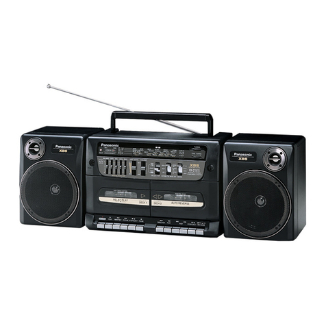 Panasonic RX-CT820 operating instructions