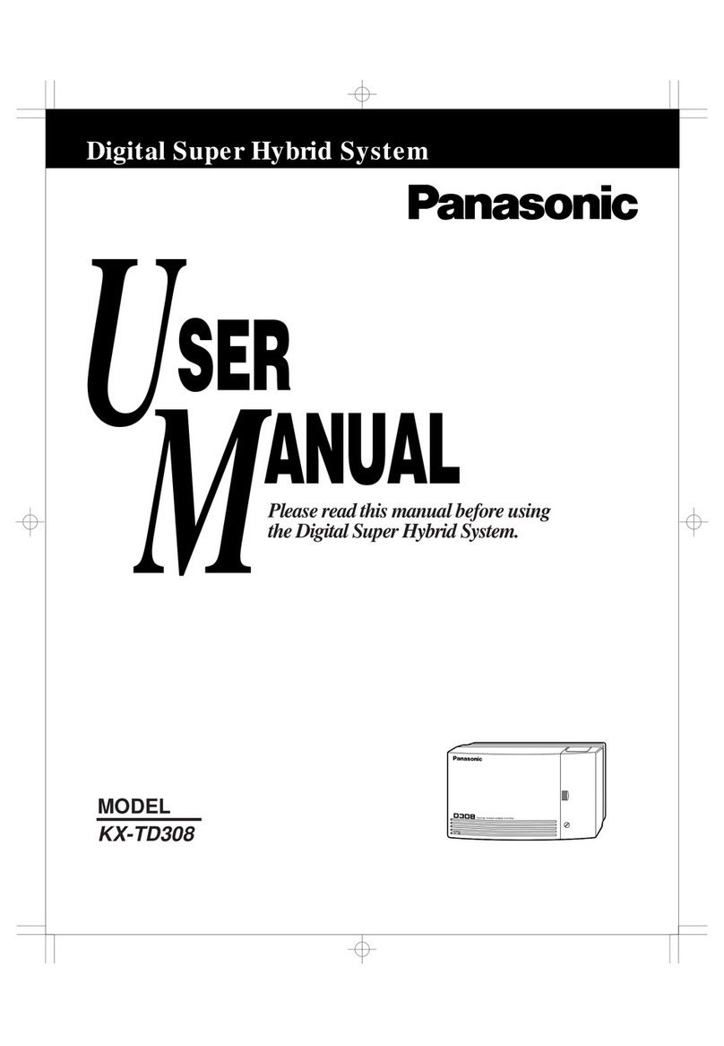 Panasonic KX-TD308 User manual