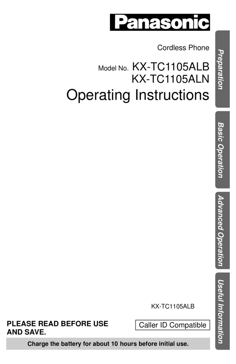 Panasonic KX-TC1105ALB User manual
