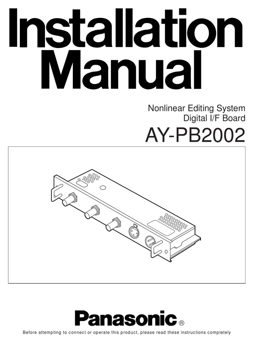 Panasonic AY-PB2002 User manual