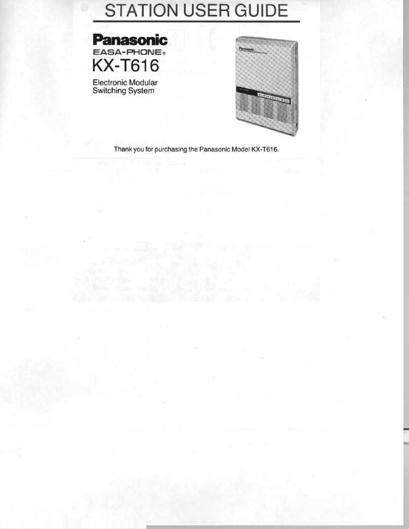 Panasonic EASA-PHONE KX-T616 user guide