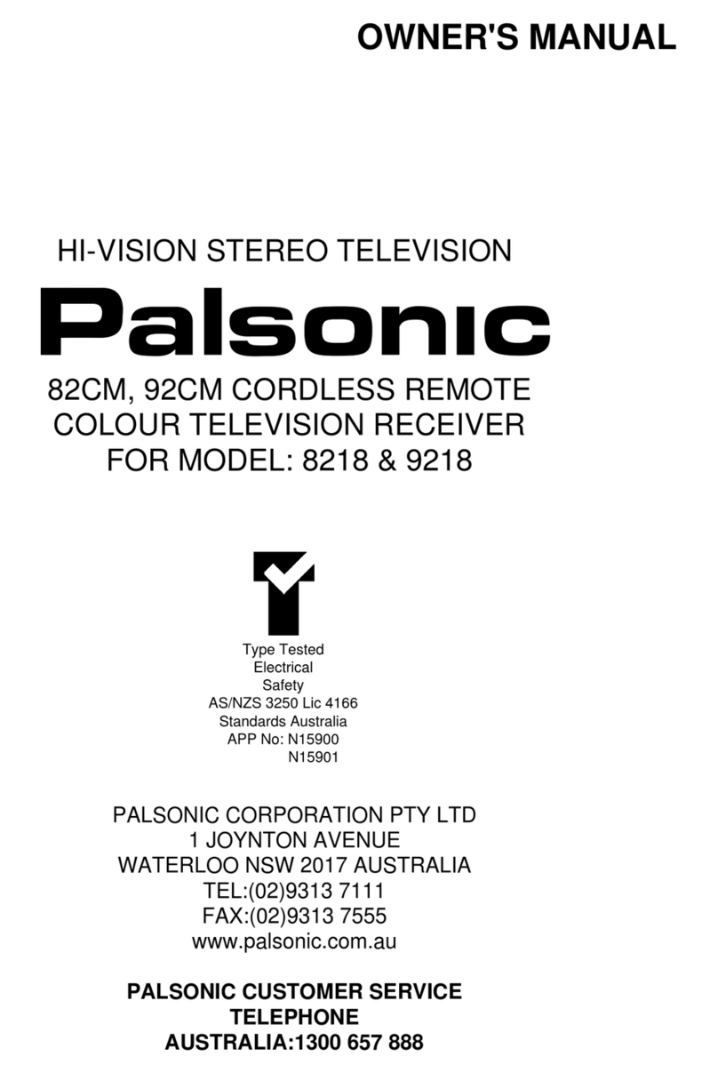 Palsonic 8218 owner's manual