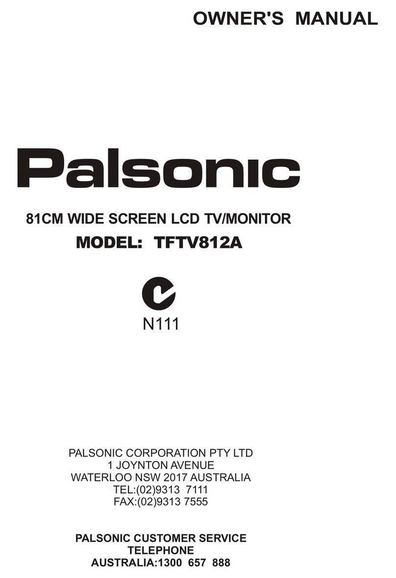 Palsonic HDMI TFTV812A User manual