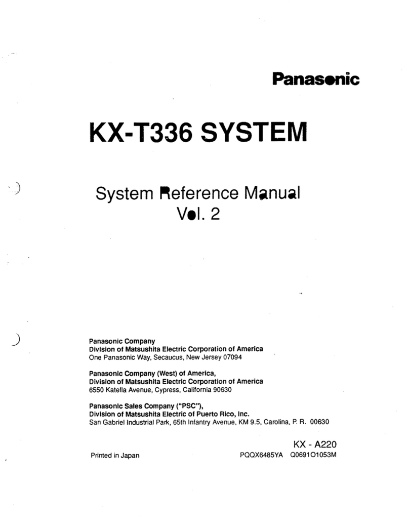 Panasonic KX-T336 User manual