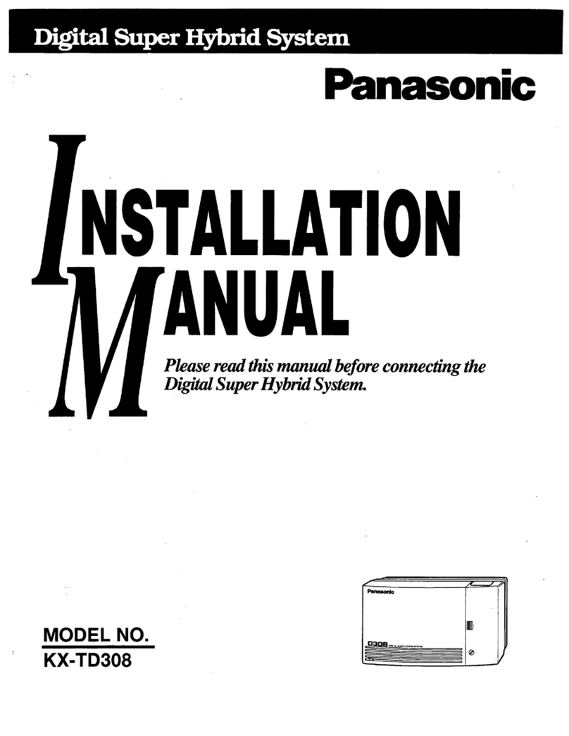 Panasonic KX-TD308 User manual