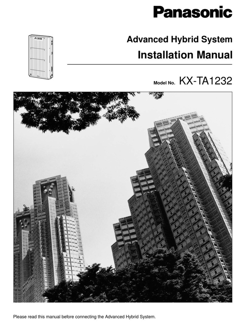 Panasonic KX-TA1232 User manual