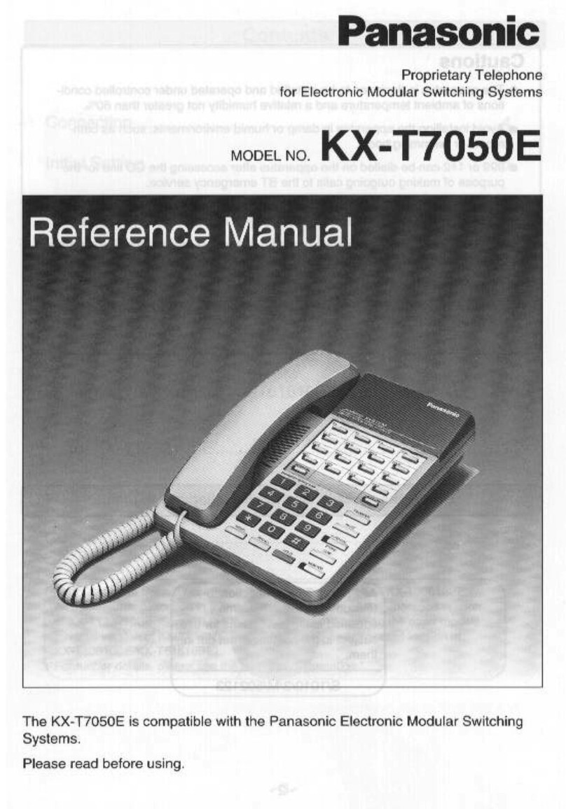 Panasonic KX-T7050E User manual