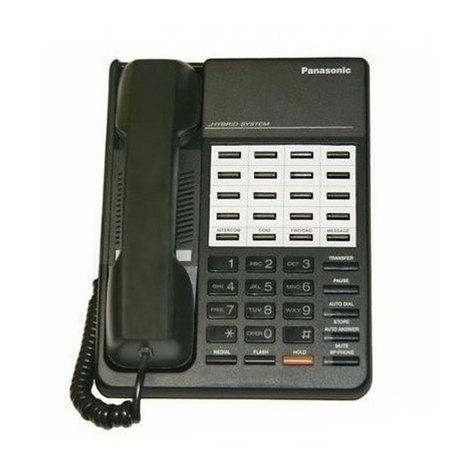 Panasonic KX-T7020 User manual