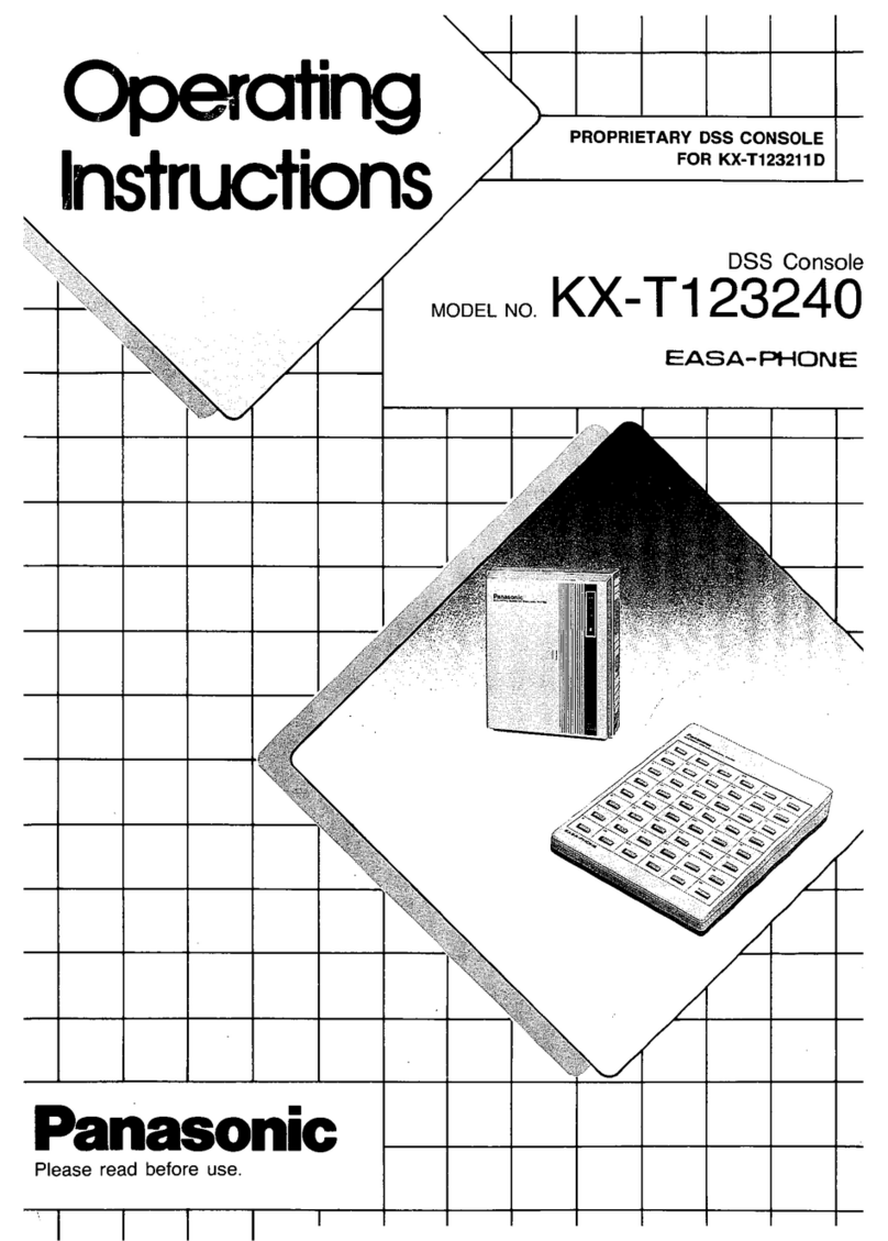 Panasonic EASA-PHONE KX-T123240 operating instructions