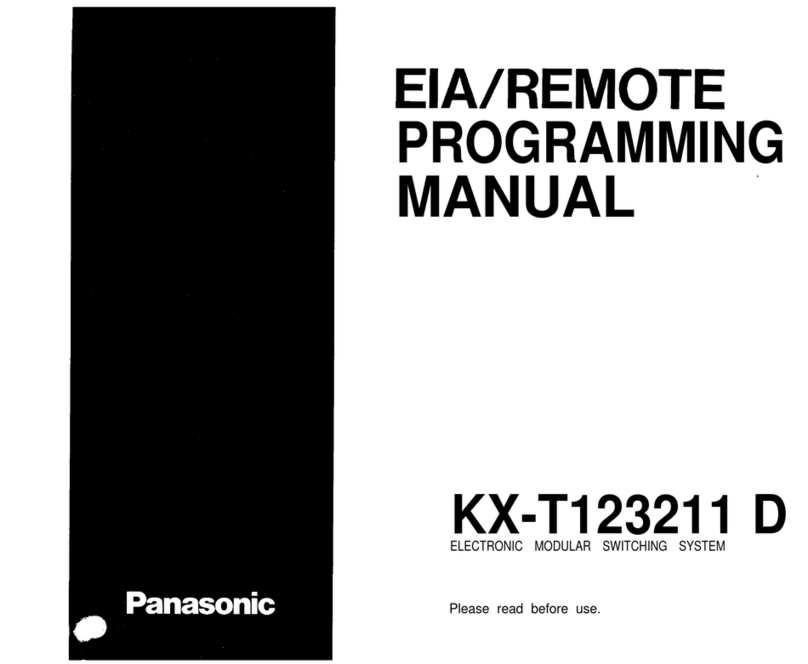 Panasonic EASA-PHONE KX-T123211D Owner's manual